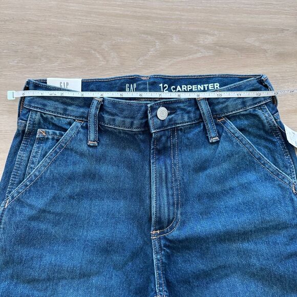 GAP Boys Teen Carpenter Jeans, Medium Wash, Size 12, NWT - Picture 6 of 10